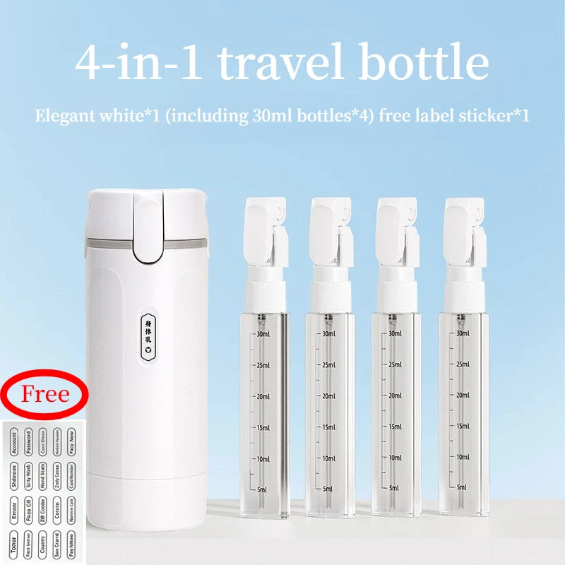 4-in-1 Travel Dispenser Bottle Set