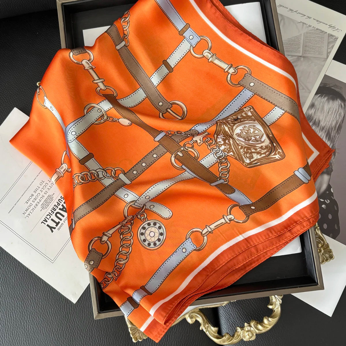 SatinÉclat™ Square Scarf for Women