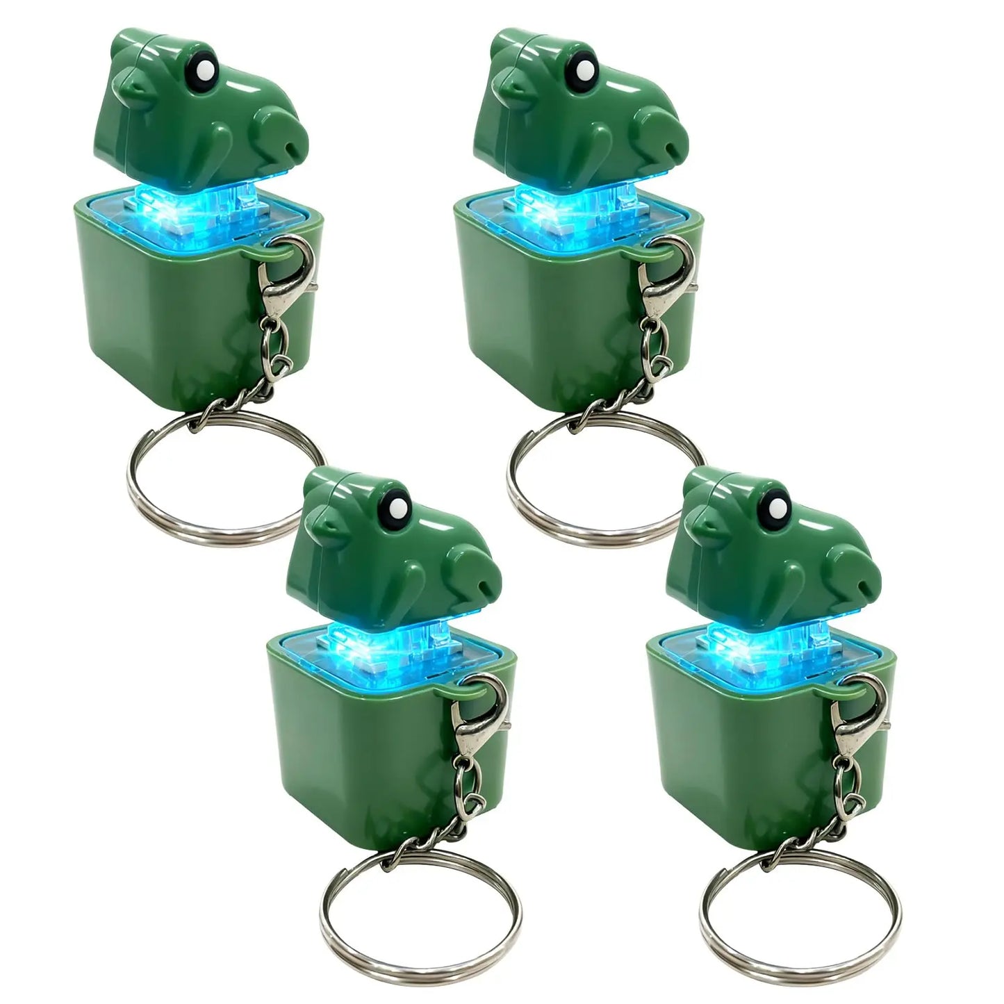 Frog Light-Up Keychain with Sound
