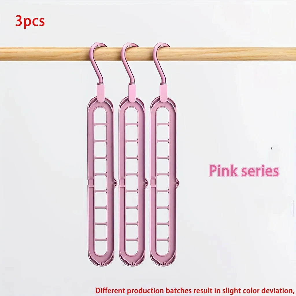 Space-Saving Multi-Layer Clothes Hangers