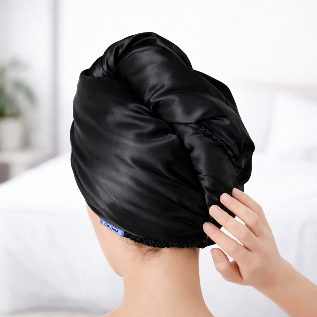 SatinÉclat™ Luxury Satin Towel Wrap