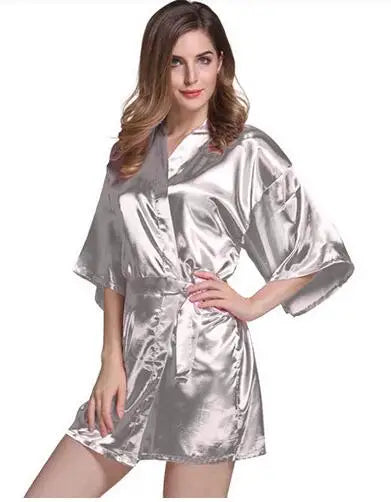 SatinÉclat™ Silk Satin Night Kimono