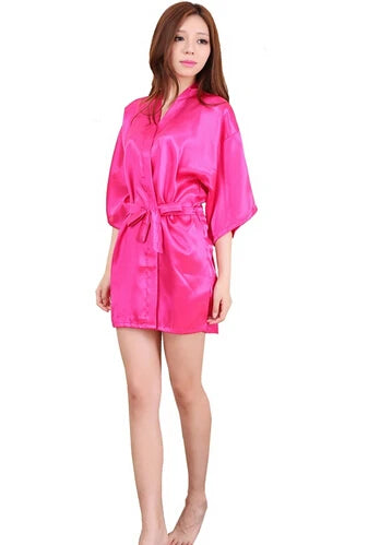 SatinÉclat™ Silk Satin Night Kimono