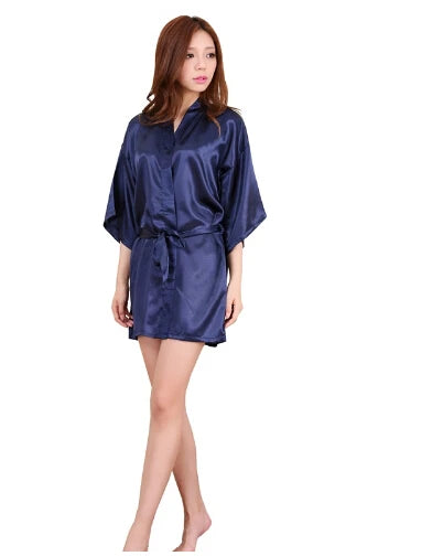SatinÉclat™ Silk Satin Night Kimono