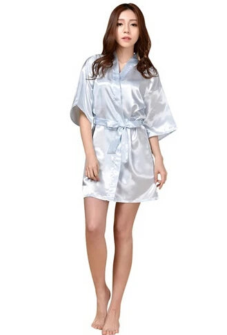 SatinÉclat™ Silk Satin Night Kimono
