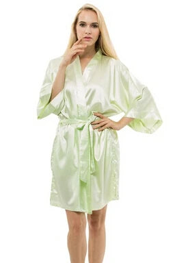 SatinÉclat™ Silk Satin Night Kimono