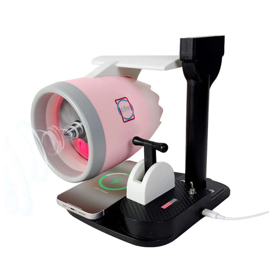 Jet Engine Turbine Desk Lamp with Wireless Charger