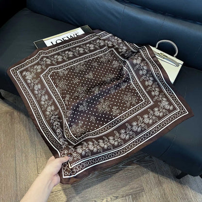 SatinÉclat™ Vintage Square Scarf