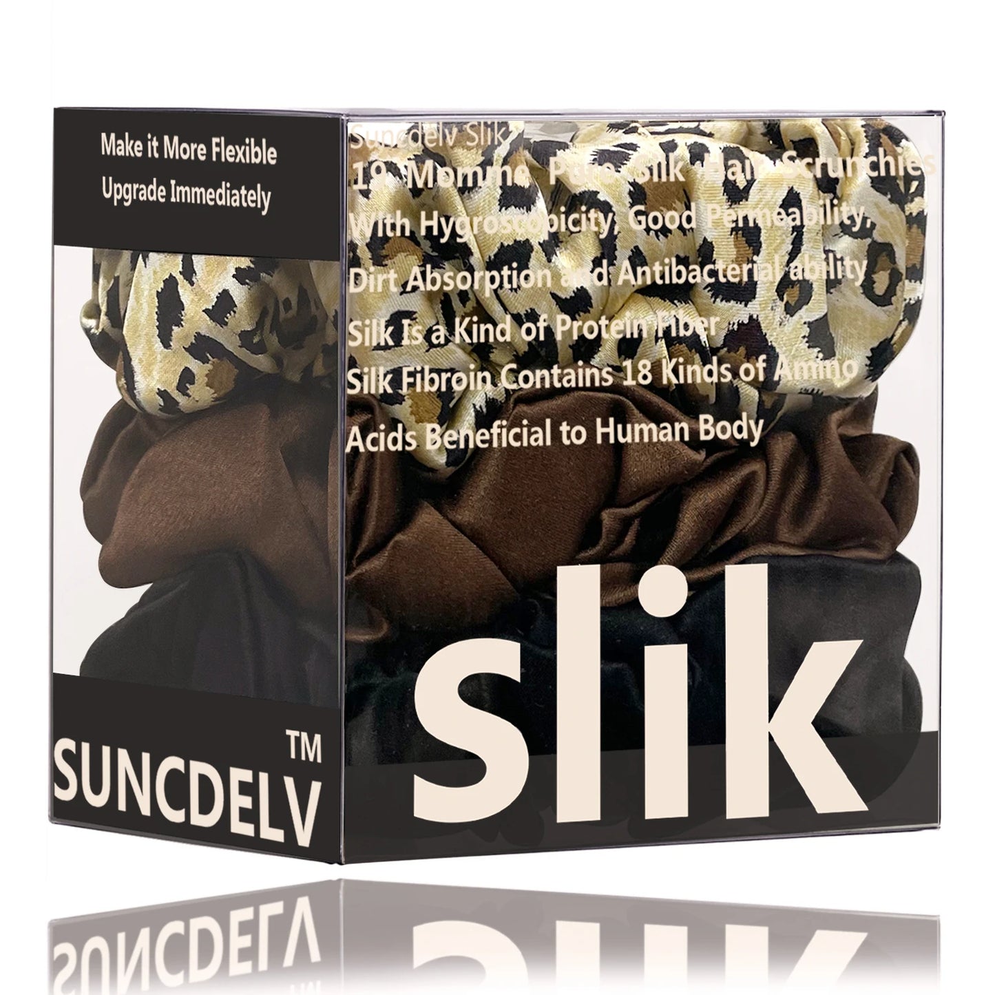 SatinÉclat™ 3PCS Pure Silk Hair Scrunchies