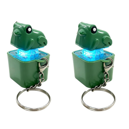 Frog Light-Up Keychain with Sound