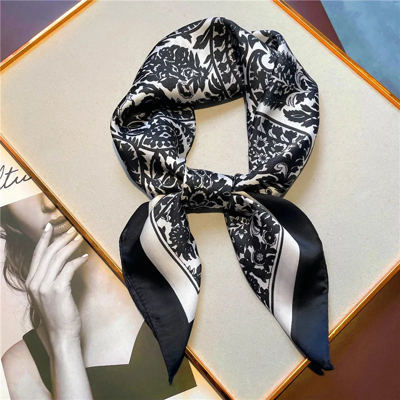 SatinÉclat™ Vintage Square Scarf