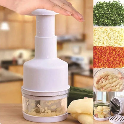 Manual Vegetable Chopper with Multi Blades