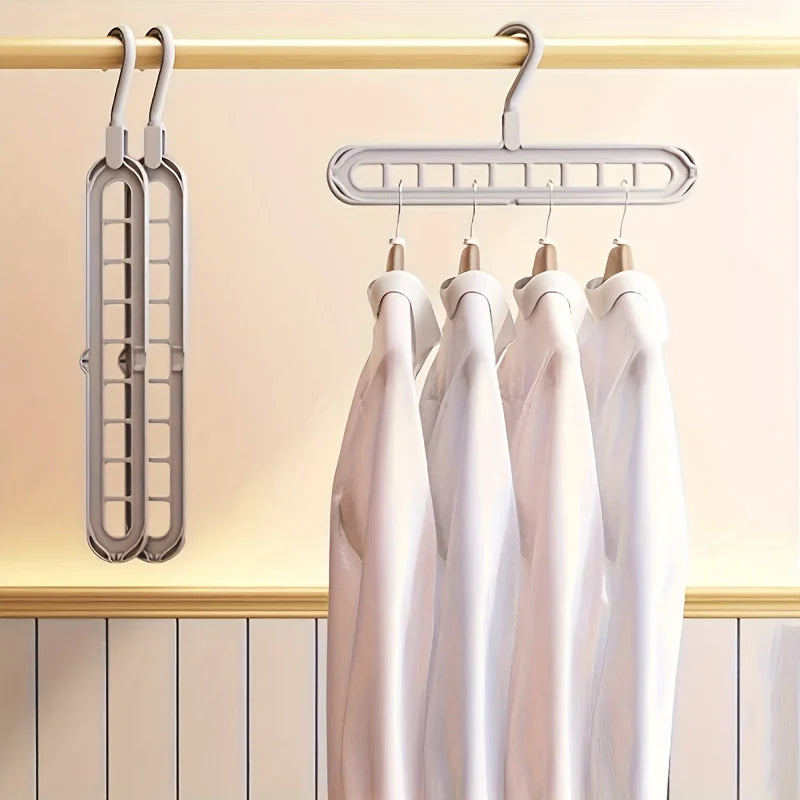 Space-Saving Multi-Layer Clothes Hangers