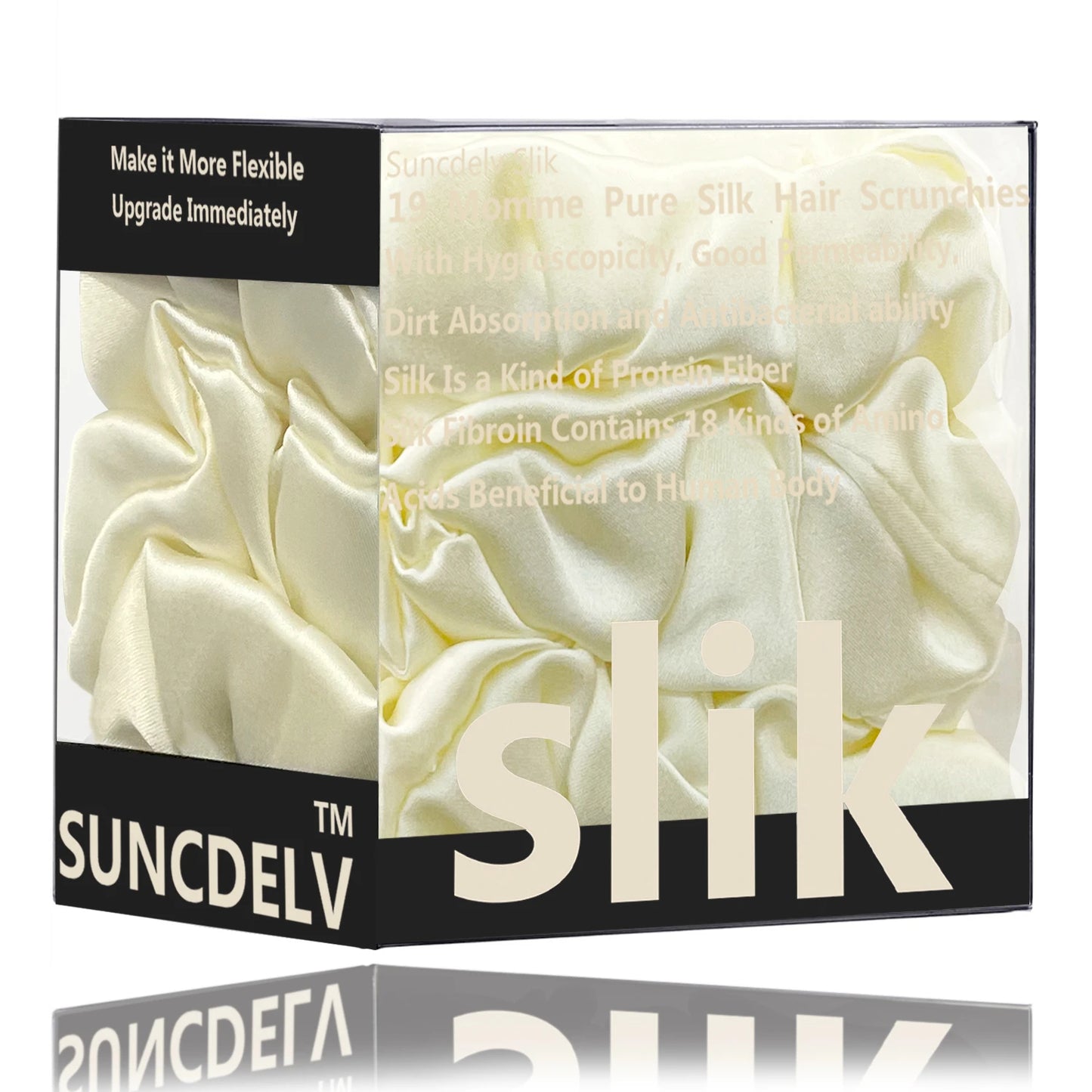 SatinÉclat™ 3PCS Pure Silk Hair Scrunchies