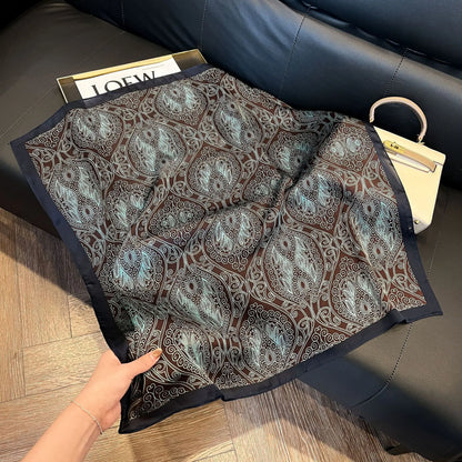 SatinÉclat™ Vintage Square Scarf