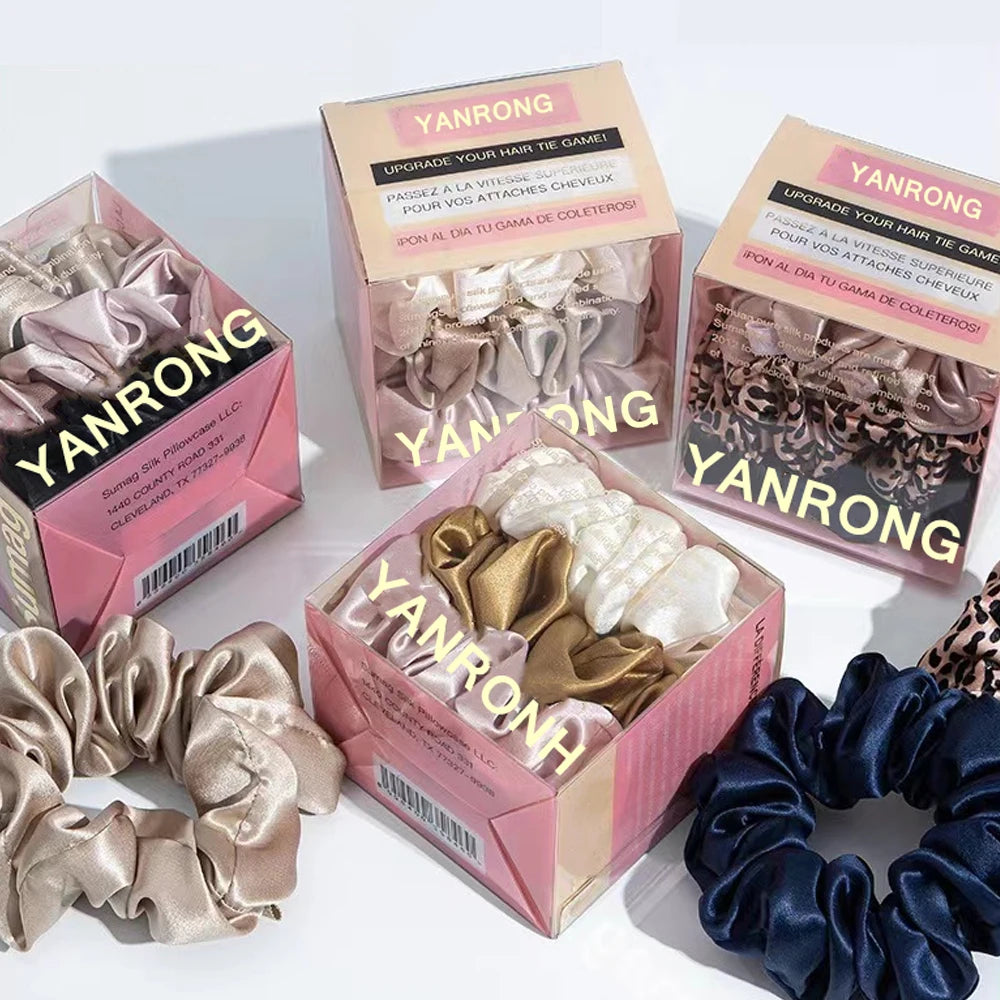 SatinÉclat™ 3PCS Pure Silk Hair Scrunchies