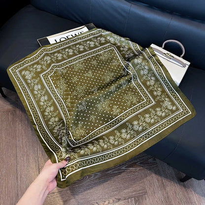 SatinÉclat™ Vintage Square Scarf