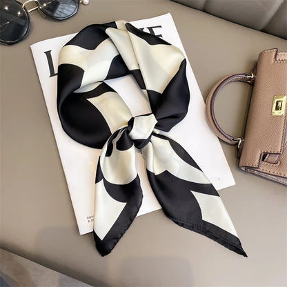 SatinÉclat™ Luxury Square Hair Scarf