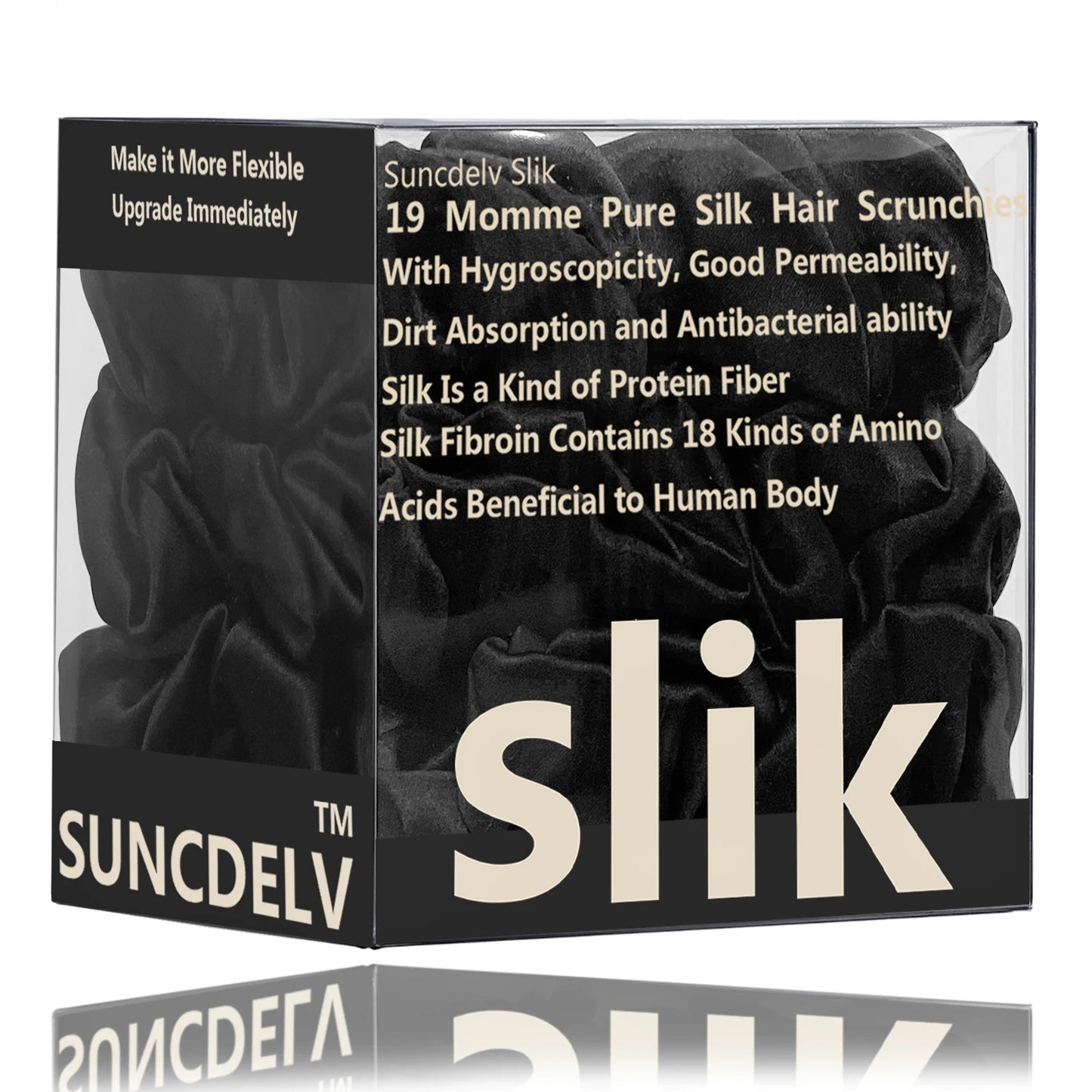 SatinÉclat™ 3PCS Pure Silk Hair Scrunchies