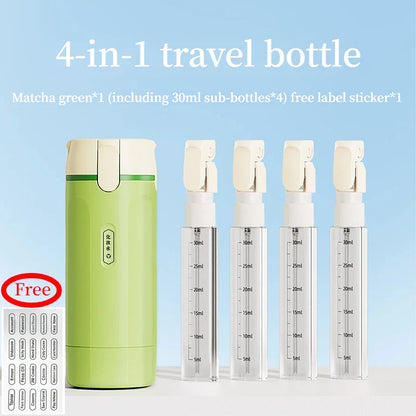 4-in-1 Travel Dispenser Bottle Set