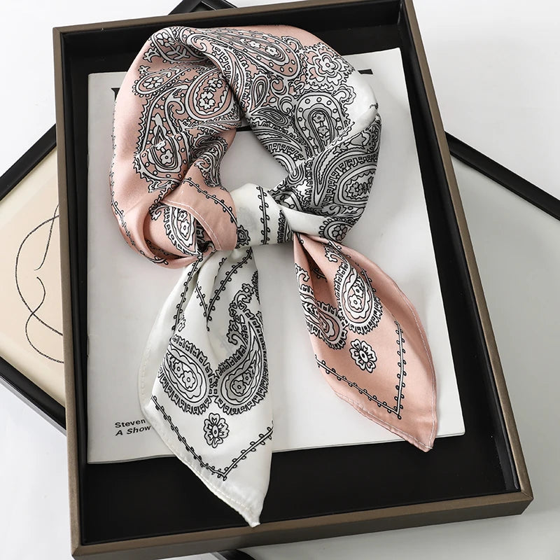 SatinÉclat™ Luxury Square Hair Scarf