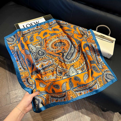 SatinÉclat™ Vintage Square Scarf