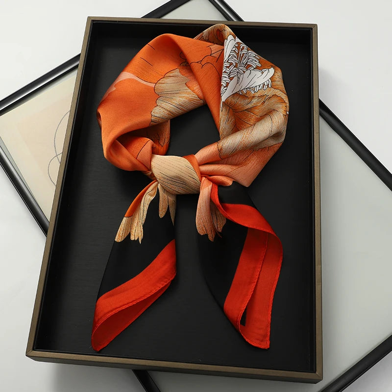 SatinÉclat™ Luxury Square Hair Scarf