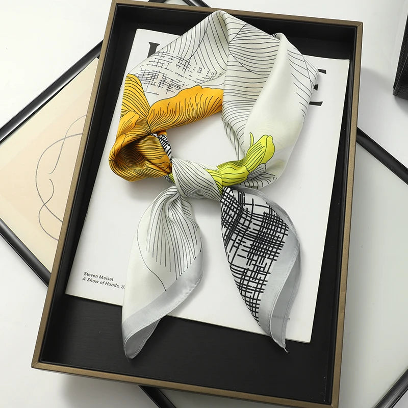 SatinÉclat™ Luxury Square Hair Scarf