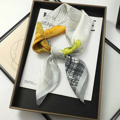 SatinÉclat™ Luxury Square Hair Scarf