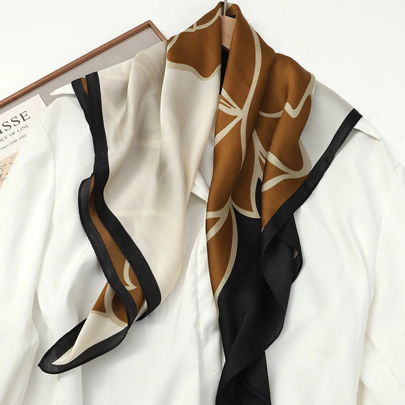 SatinÉclat™ Luxury Square Hair Scarf