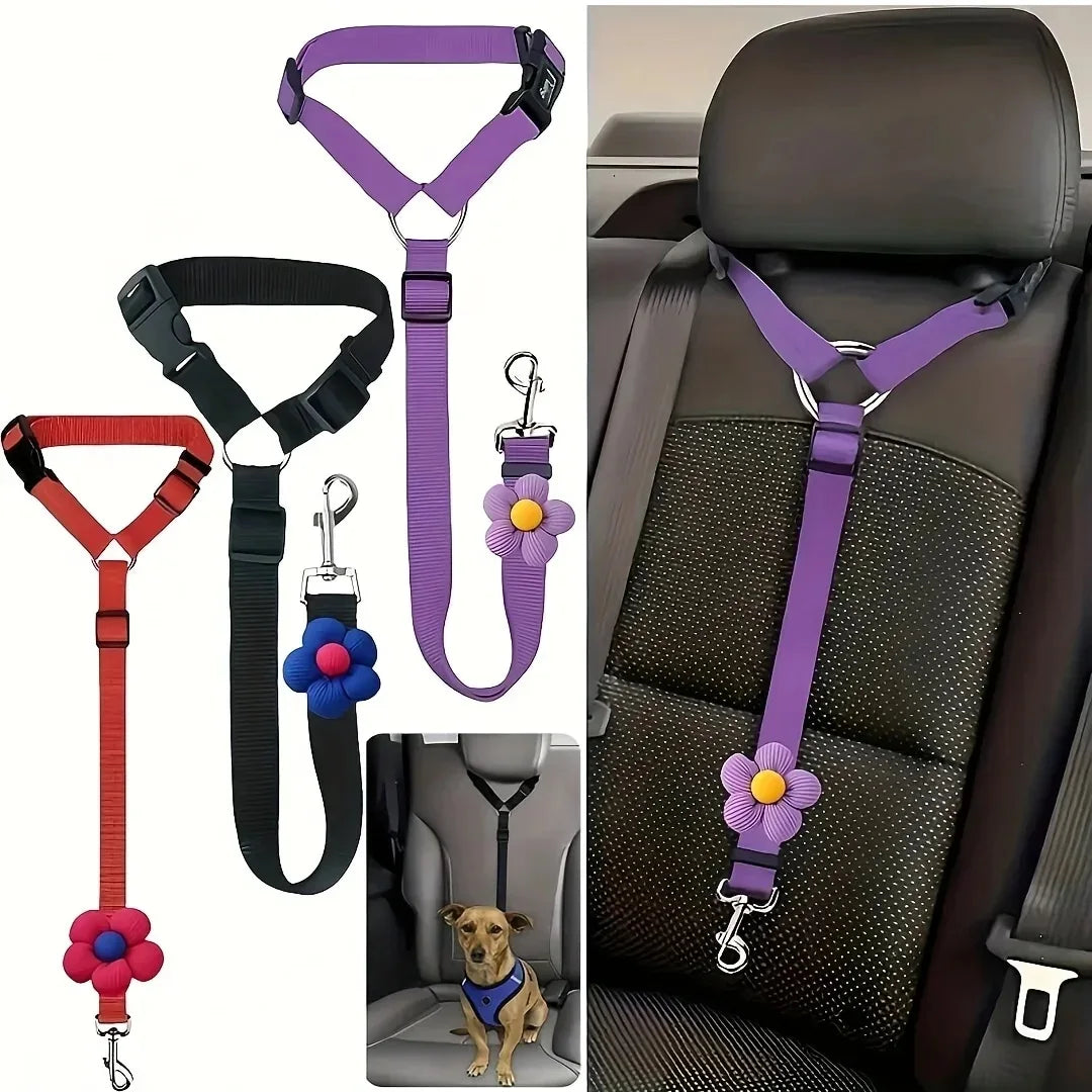 SafeRide Adjustable Pet Seat Belt Leash