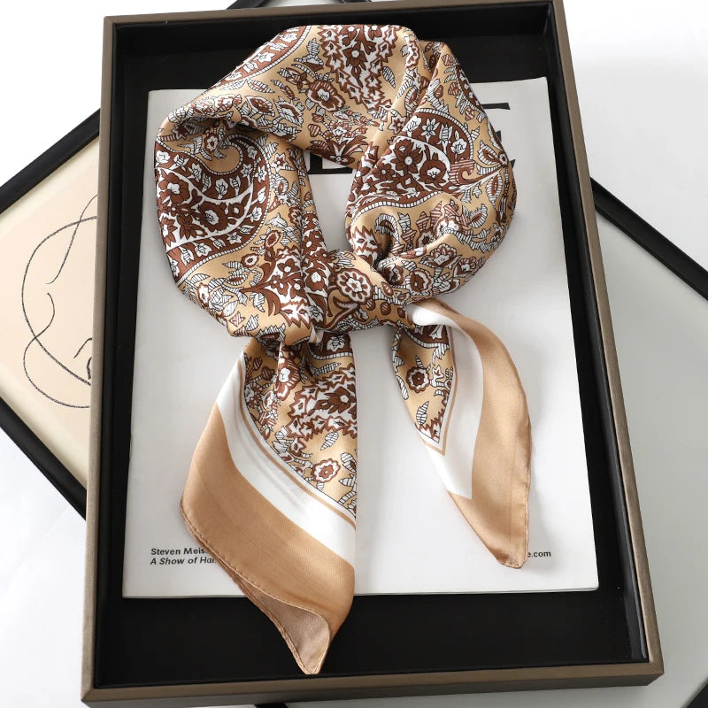 SatinÉclat™ Luxury Square Hair Scarf