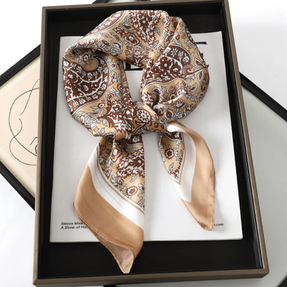 SatinÉclat™ Luxury Square Hair Scarf