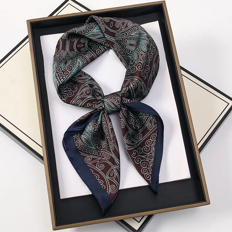 SatinÉclat™ Luxury Square Hair Scarf