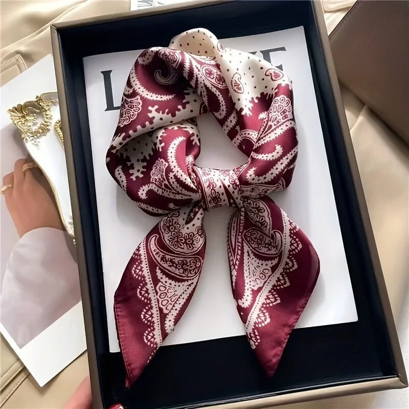 SatinÉclat™ Vintage Square Scarf