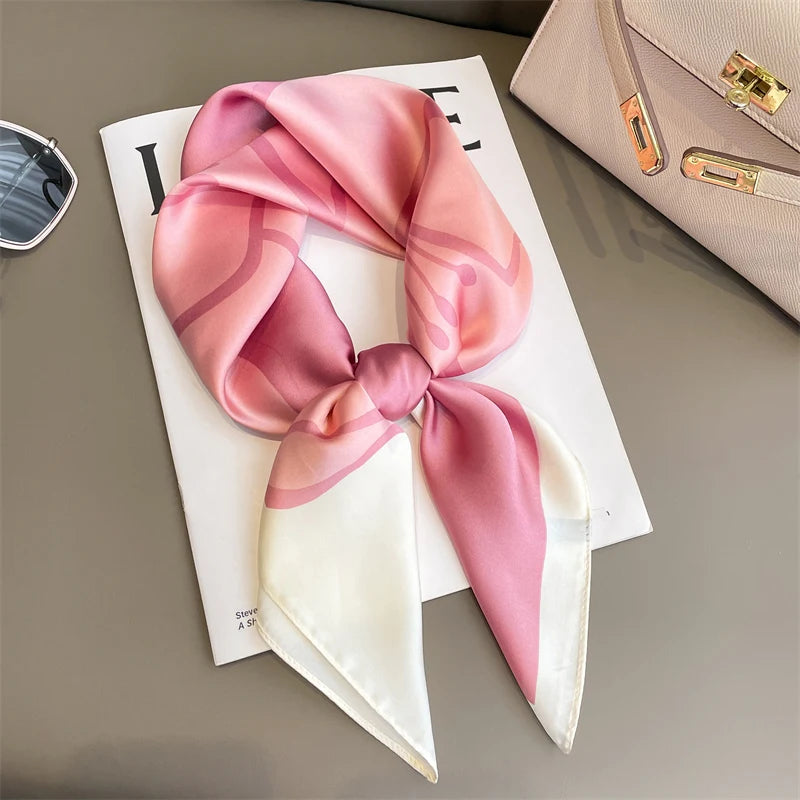 SatinÉclat™ Luxury Square Hair Scarf