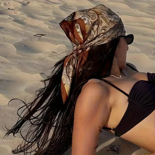 SatinÉclat™ Vintage Square Scarf