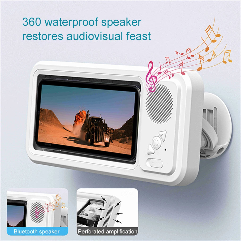 Waterproof Bluetooth Shower Phone Holder