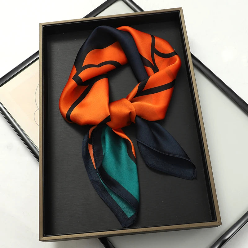 SatinÉclat™ Luxury Square Hair Scarf