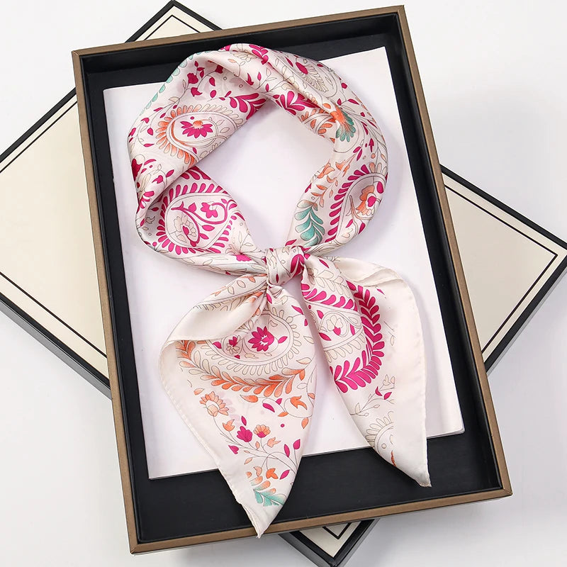 SatinÉclat™ Luxury Square Hair Scarf