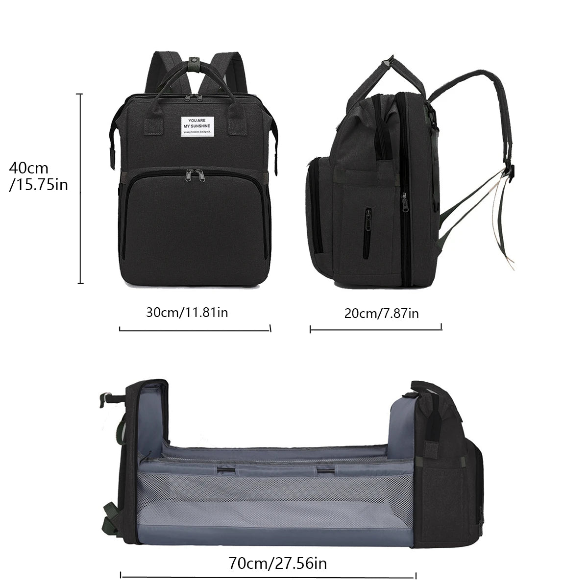 NestGo Baby Travel Crib Backpack
