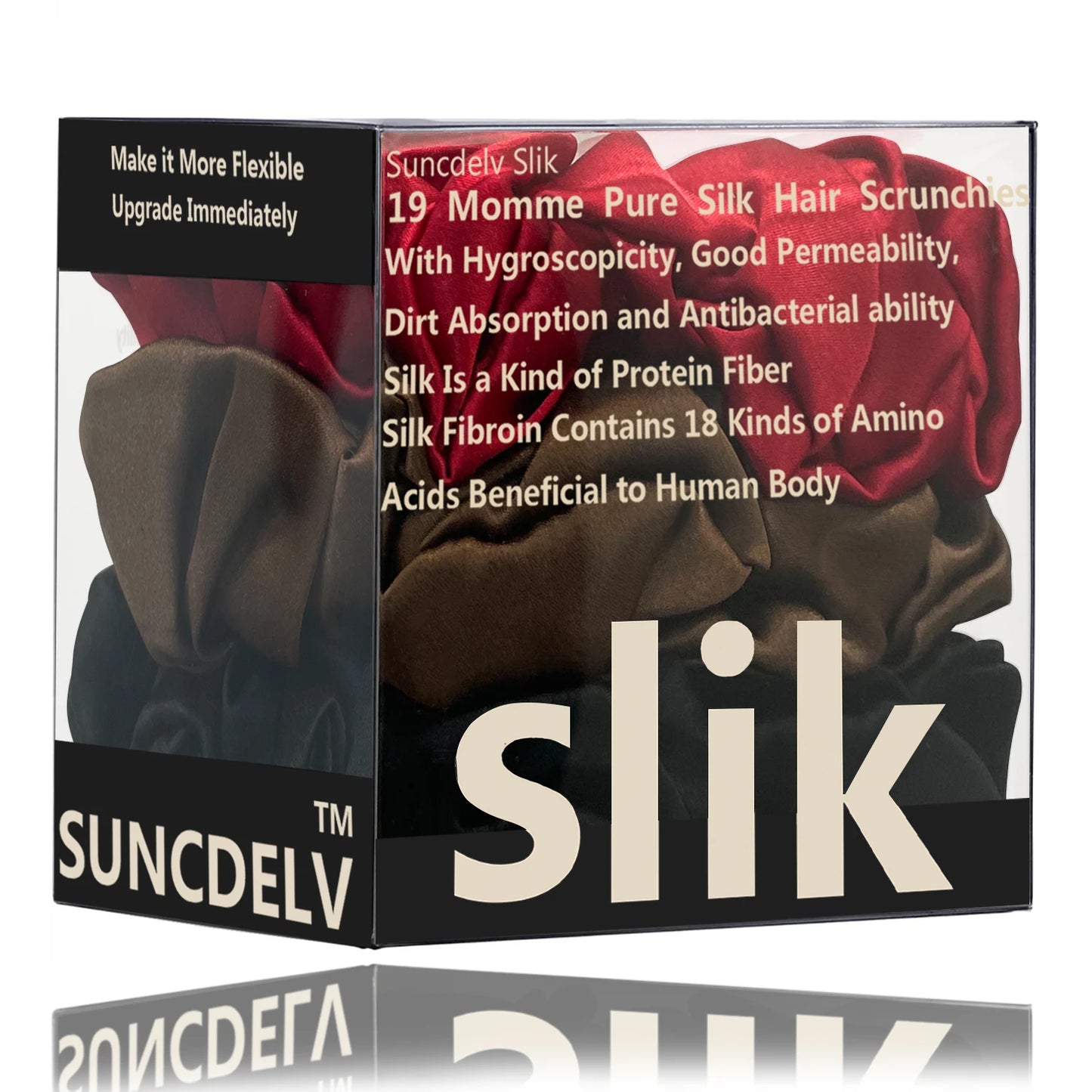 SatinÉclat™ 3PCS Pure Silk Hair Scrunchies