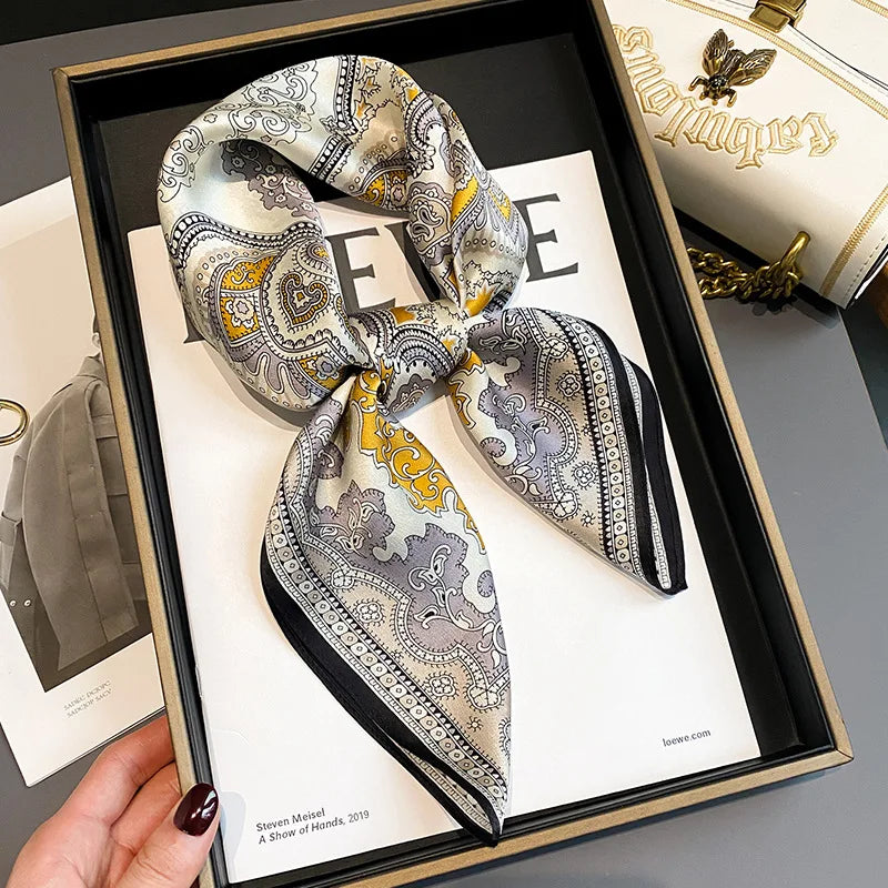 SatinÉclat™ Vintage Square Scarf