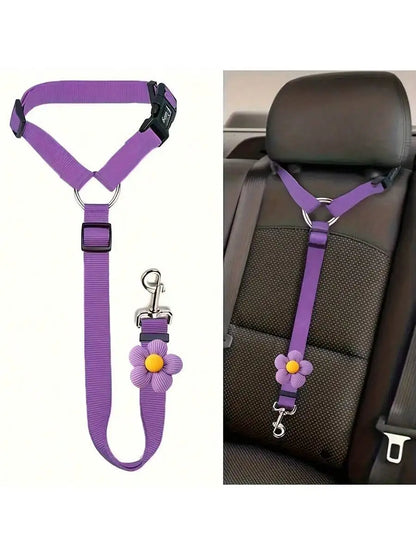 SafeRide Adjustable Pet Seat Belt Leash