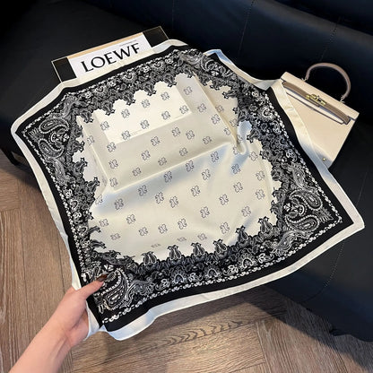 SatinÉclat™ Vintage Square Scarf